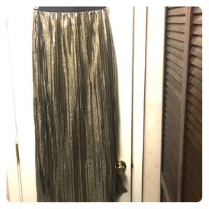 Gold metallic Skirt S/M